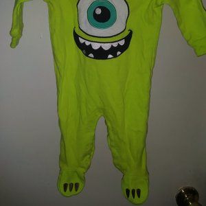 Monsters Inc. footed long sleeve sleeper